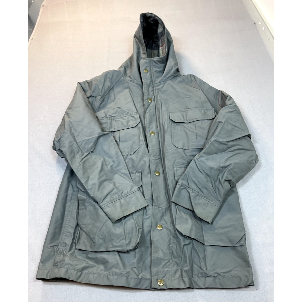Woolrich Coat Jacket XL Field Barn Hooded Chore Mens Wool Blanket Lined‎